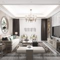 玖龍臺(tái)12棟客廳裝修效果圖