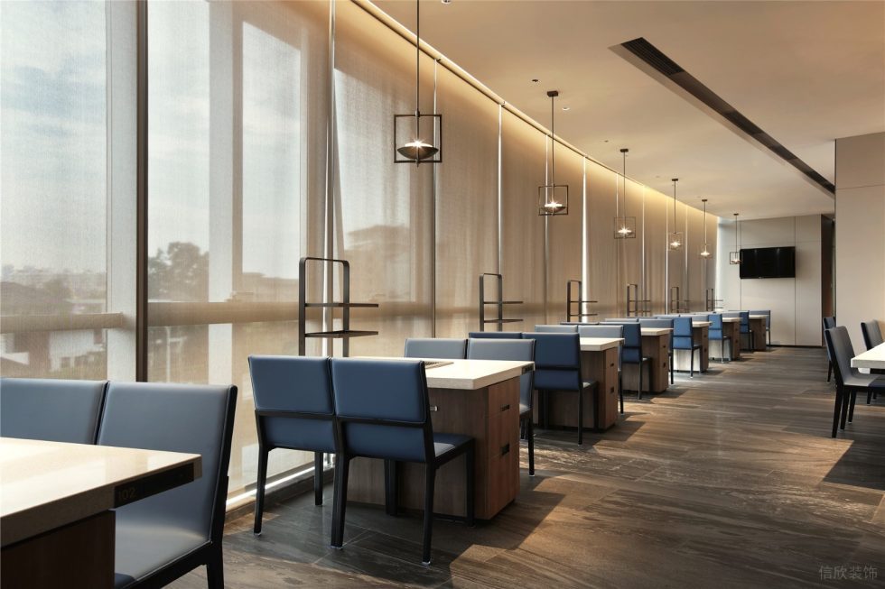 深圳羅湖東港中心現代中式火鍋餐廳裝修案例地面鋪貼 深圳羅湖東港中心現代中式火鍋餐廳裝修案例地面鋪貼