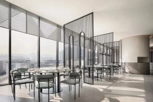 深圳羅湖東門鴻展中心城極簡風格川菜館裝修案例8人用餐區(qū)效果圖