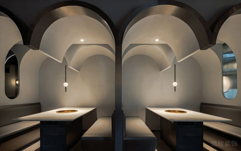 深圳龍華中海匯德理工業風火鍋店裝修案例特色卡座用餐區 深圳龍華中海匯德理工業風火鍋店裝修案例特色卡座用餐區