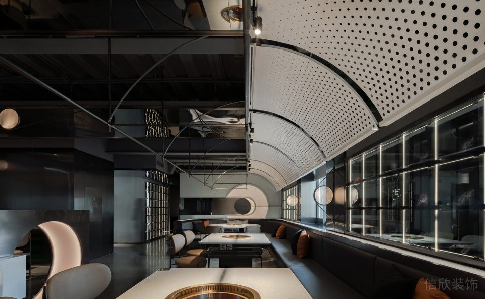 深圳龍華中海匯德理工業風火鍋店裝修案例家具組合 深圳龍華中海匯德理工業風火鍋店裝修案例家具組合