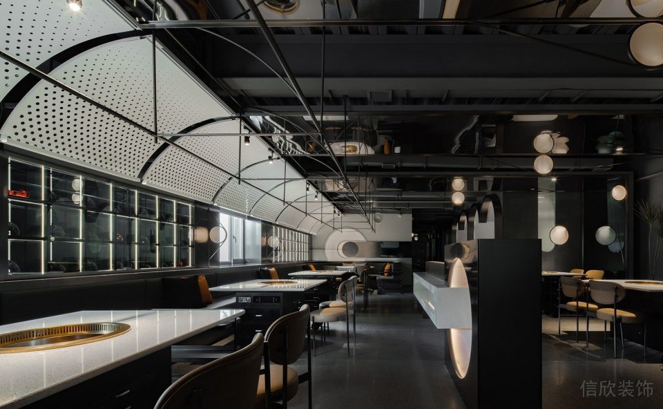 深圳龍華中海匯德理工業風火鍋店裝修案例地面鋪設 深圳龍華中海匯德理工業風火鍋店裝修案例地面鋪設