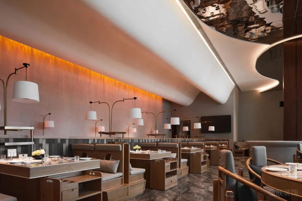 深圳南山星海名城新中式風(fēng)格火鍋店裝修案例用餐大廳 深圳南山星海名城新中式風(fēng)格火鍋店裝修案例用餐大廳