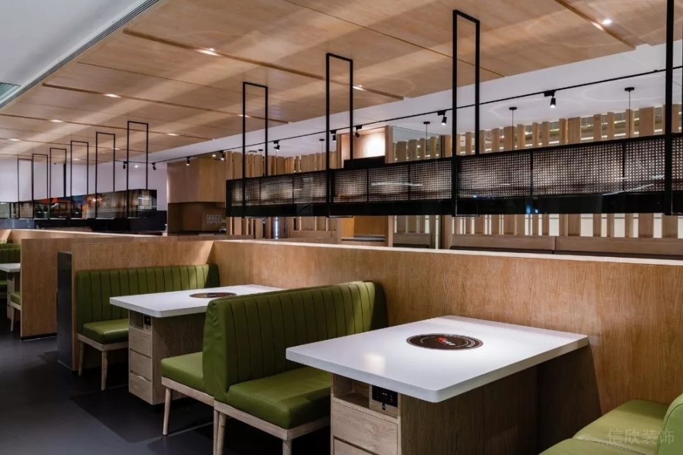 深圳坪山怡瑞達云秀府簡約北歐風火鍋店裝修案例白色人造石餐桌 深圳坪山怡瑞達云秀府簡約北歐風火鍋店裝修案例白色人造石餐桌