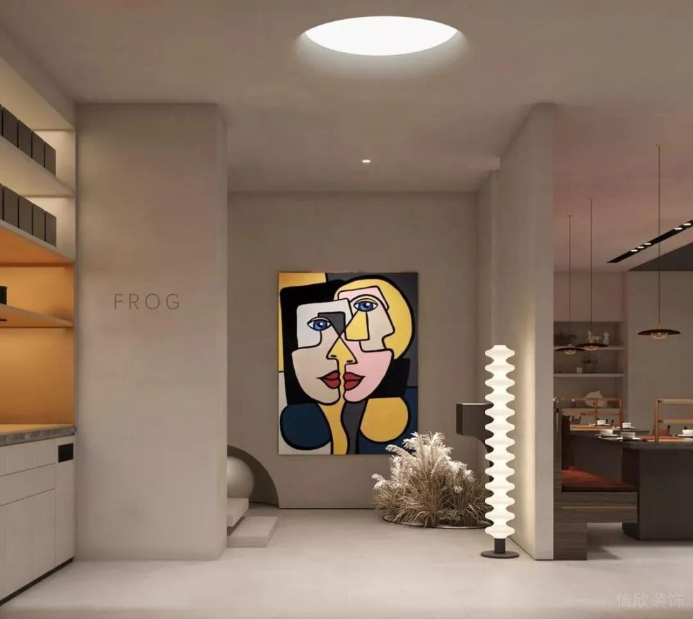 深圳鹽田合景同創廣場極簡風格火鍋店裝修案例玄關 深圳鹽田合景同創廣場極簡風格火鍋店裝修案例玄關