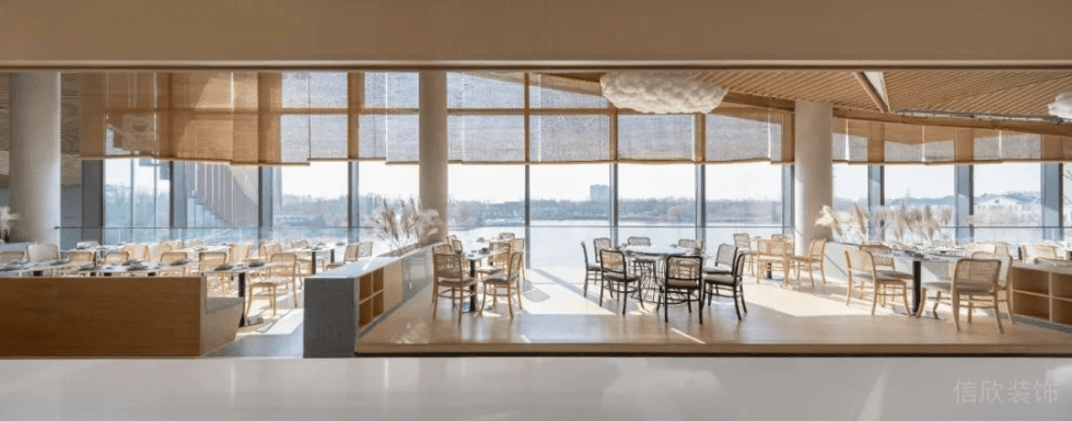 深圳寶安天琴閣原木色調田園簡約風素食館裝修案例大廳 深圳寶安天琴閣原木色調田園簡約風素食館裝修案例大廳