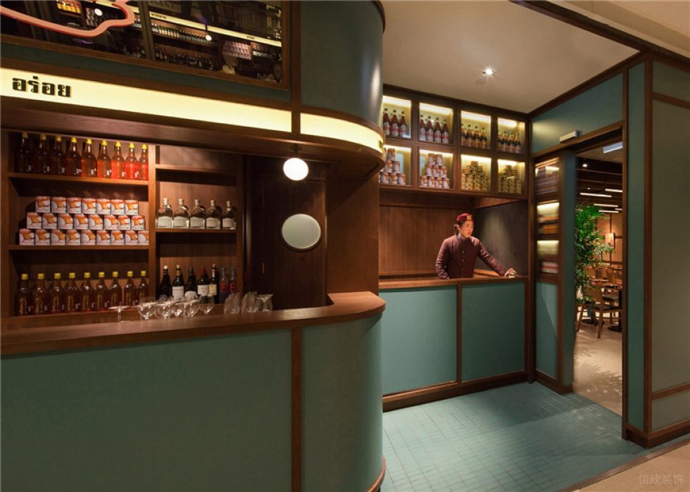 深圳羅湖峰景臺大廈東南亞風格泰國菜餐廳裝修案例前臺 深圳羅湖峰景臺大廈東南亞風格泰國菜餐廳裝修案例前臺