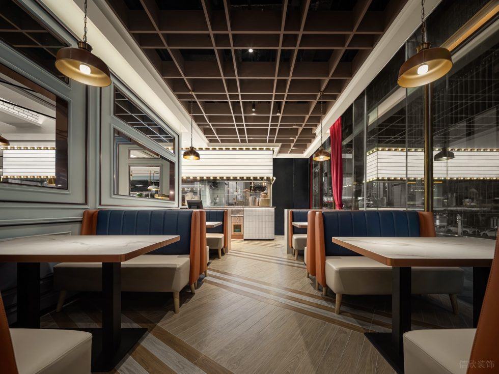深圳龍華美式輕奢風(fēng)世紀(jì)春城茶餐廳裝修案例卡座 深圳龍華美式輕奢風(fēng)世紀(jì)春城茶餐廳裝修案例卡座