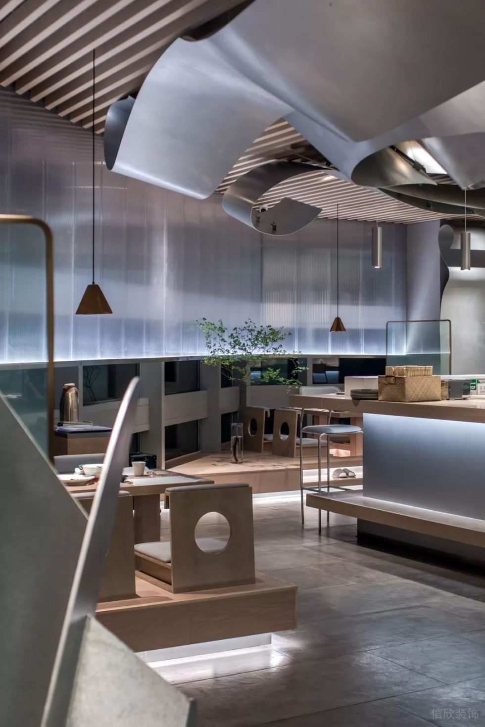 深圳南山天利中央廣場(chǎng)現(xiàn)代新中式風(fēng)格壽司店裝修案例燈光效果 深圳南山天利中央廣場(chǎng)現(xiàn)代新中式風(fēng)格壽司店裝修案例燈光效果