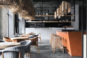 深圳市寶安中心區(qū)個性自然風超美國外餐飲店鋪設計廚房