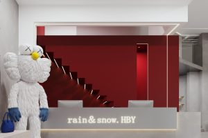 深圳市龍崗區(qū)坂田hby買手店裝修設(shè)計前臺2