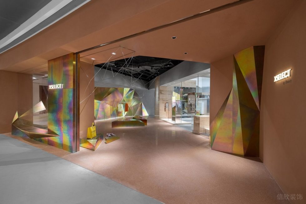 深圳市龍崗區(qū)龍崗中心城x Select 服裝店買(mǎi)手店裝修設(shè)計(jì)門(mén)廳