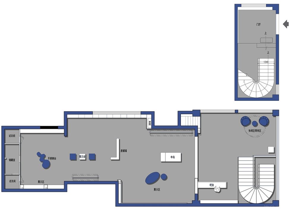 深圳市南山區后海現代風sugar.t 買手店裝修設計平面圖 深圳市南山區后海現代風sugar.t 買手店裝修設計平面圖