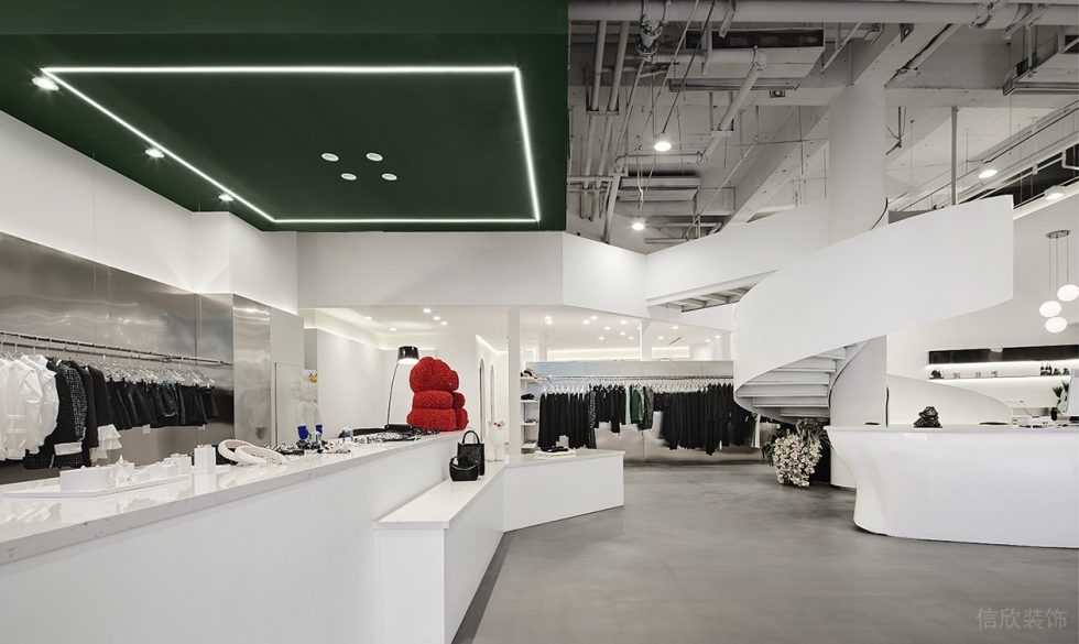 深圳市南山區南頭現代風rain & Snow.hby買手店裝修設計白色柜臺 深圳市南山區南頭現代風rain & Snow.hby買手店裝修設計白色柜臺