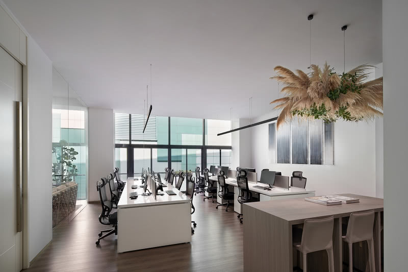 羅湖區(qū)國(guó)貿(mào)大廈辦公室公共辦公區(qū)白色平面石膏板天花吊頂 羅湖區(qū)國(guó)貿(mào)大廈辦公室公共辦公區(qū)白色平面石膏板天花吊頂