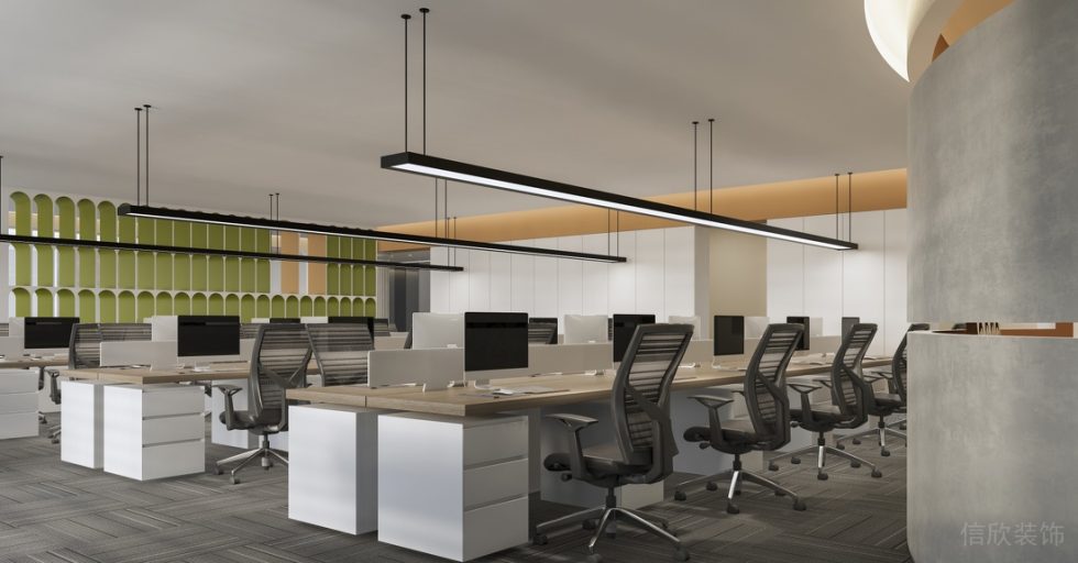 深圳寶安易尚中心2000平方米簡(jiǎn)約風(fēng)格辦公室裝修案例辦公區(qū) 深圳寶安易尚中心2000平方米簡(jiǎn)約風(fēng)格辦公室裝修案例辦公區(qū)