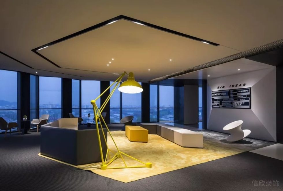 深圳福田中心商務大廈1300平方米黑白灰現代風辦公室裝修案例活動區 深圳福田中心商務大廈1300平方米黑白灰現代風辦公室裝修案例活動區