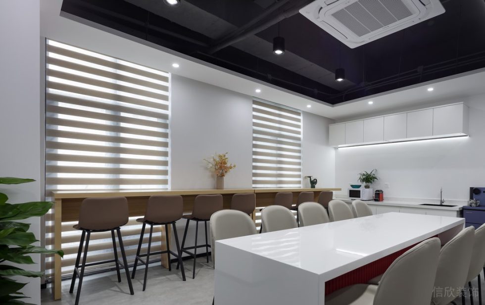 深圳龍華壹成環智中心1500平方米現代簡約風格辦公室裝修案例茶水間 深圳龍華壹成環智中心1500平方米現代簡約風格辦公室裝修案例茶水間