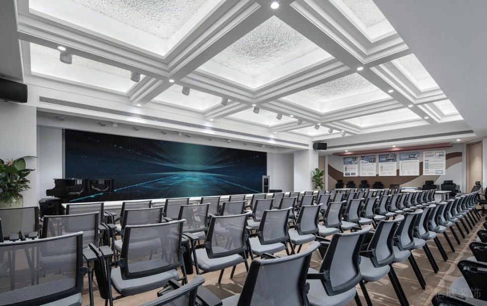 深圳龍華展滔科技大廈1600平方米現代科技風辦公室裝修案例培訓室 深圳龍華展滔科技大廈1600平方米現代科技風辦公室裝修案例培訓室