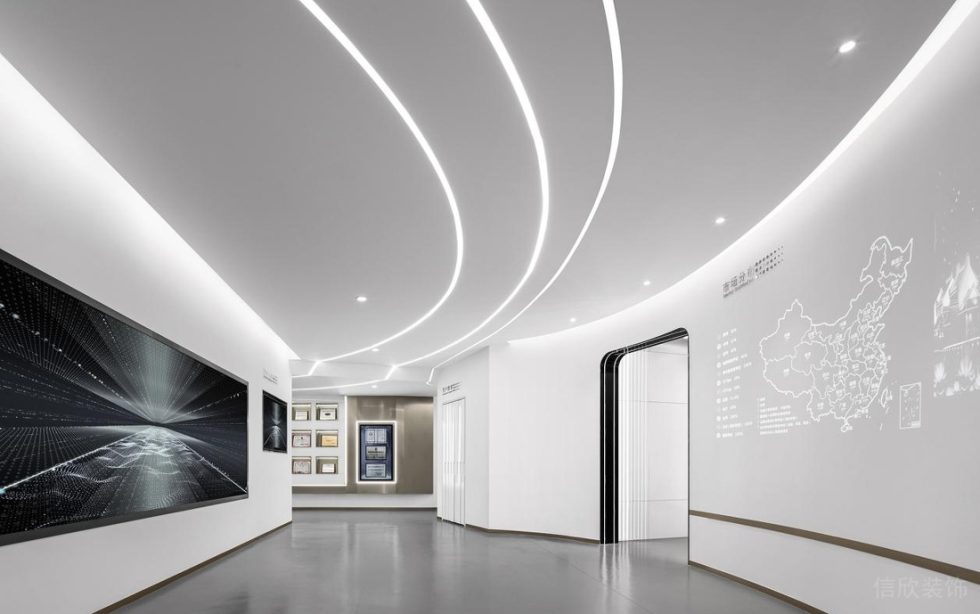 深圳龍華展滔科技大廈1600平方米現代科技風辦公室裝修案例企業文化展示區 深圳龍華展滔科技大廈1600平方米現代科技風辦公室裝修案例企業文化展示區