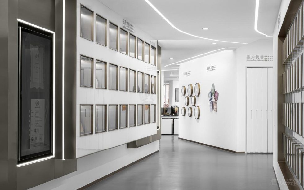 深圳龍華展滔科技大廈1600平方米現代科技風辦公室裝修案例文化走廊 深圳龍華展滔科技大廈1600平方米現代科技風辦公室裝修案例文化走廊