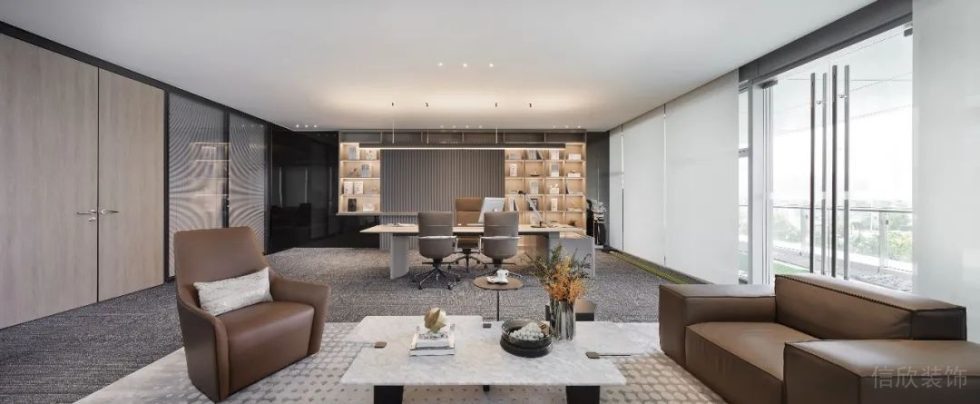 深圳南山康佳研發大廈1000平方米現代風格辦公室裝修案例董事長辦公室 深圳南山康佳研發大廈1000平方米現代風格辦公室裝修案例董事長辦公室