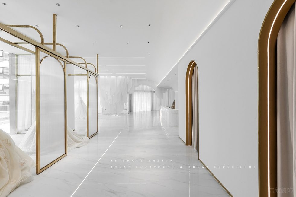 深圳市寶安區福永現代輕奢風國際婚紗一品cg店裝修設計過道 深圳市寶安區福永現代輕奢風國際婚紗一品cg店裝修設計過道