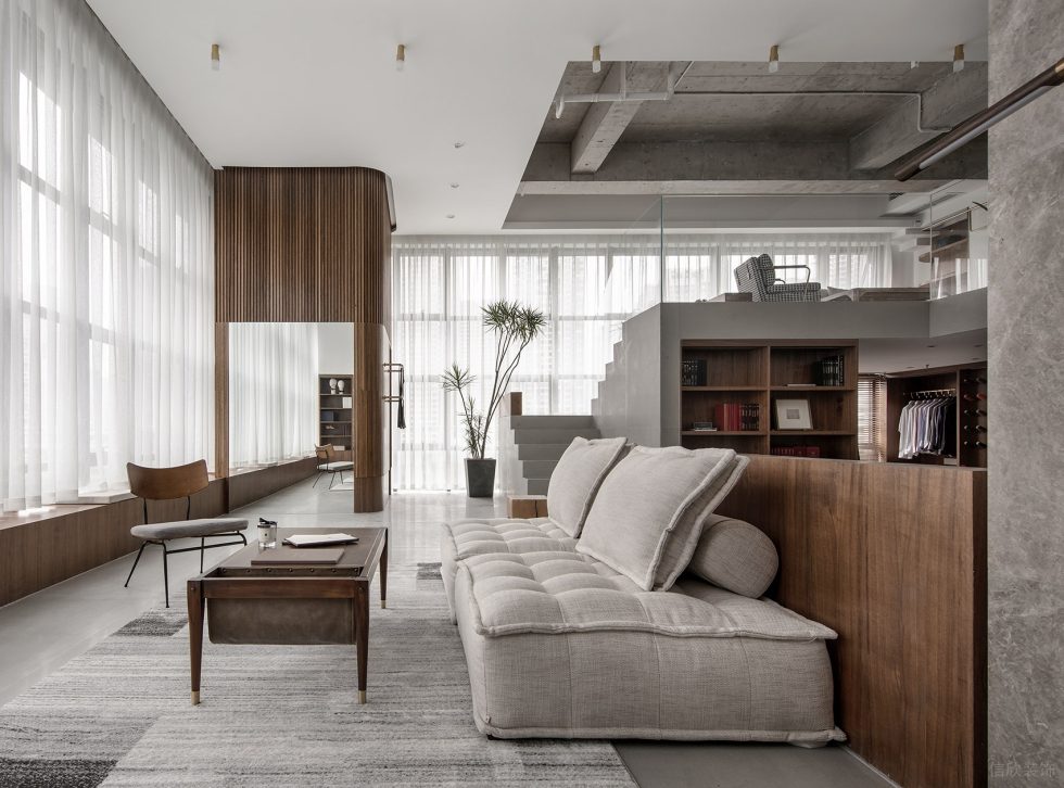 深圳市寶安區松崗現代風redefine西服定制店裝修設計休息區