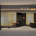 深圳市龍崗區(qū)坂田日式料理店裝修設(shè)計(jì)門(mén)廳