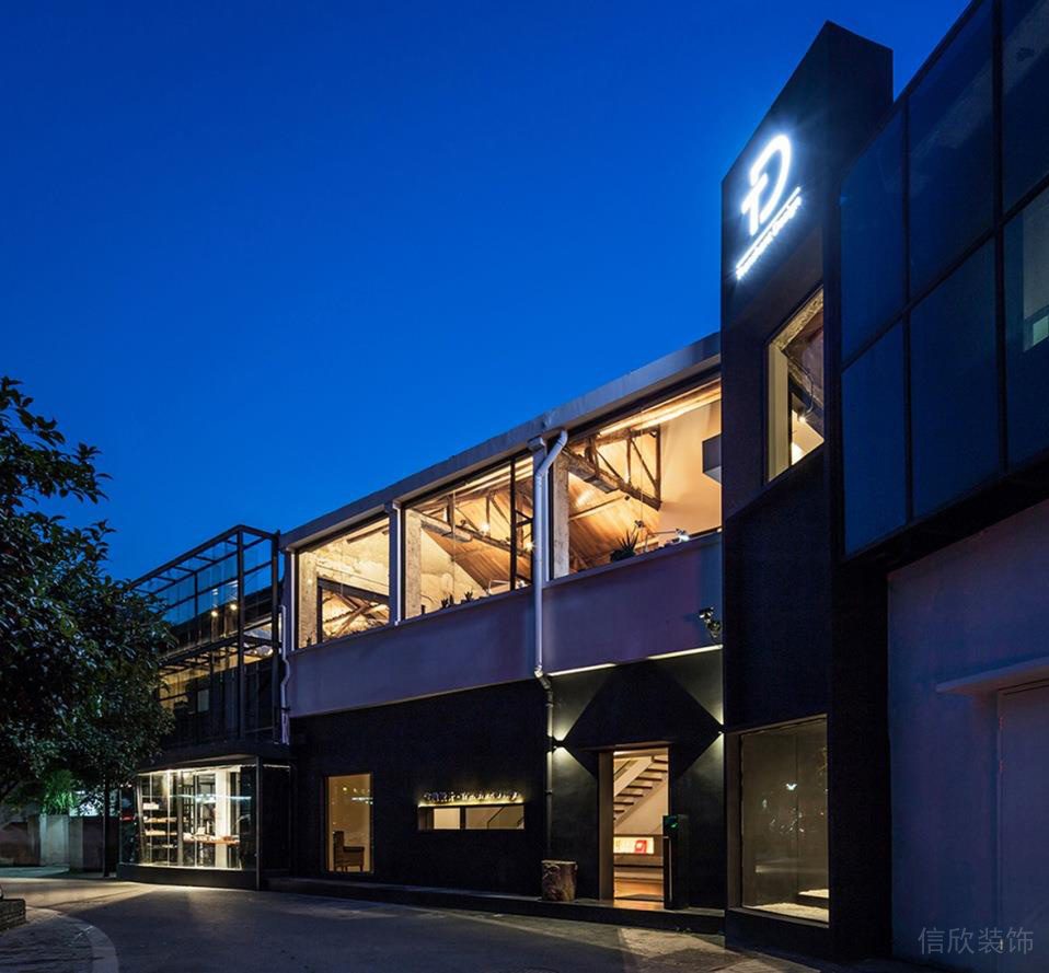 深圳寶安331創意園600平方米鄉村侘寂風辦公室裝修案例外立面門頭形象 深圳寶安331創意園600平方米鄉村侘寂風辦公室裝修案例外立面門頭形象