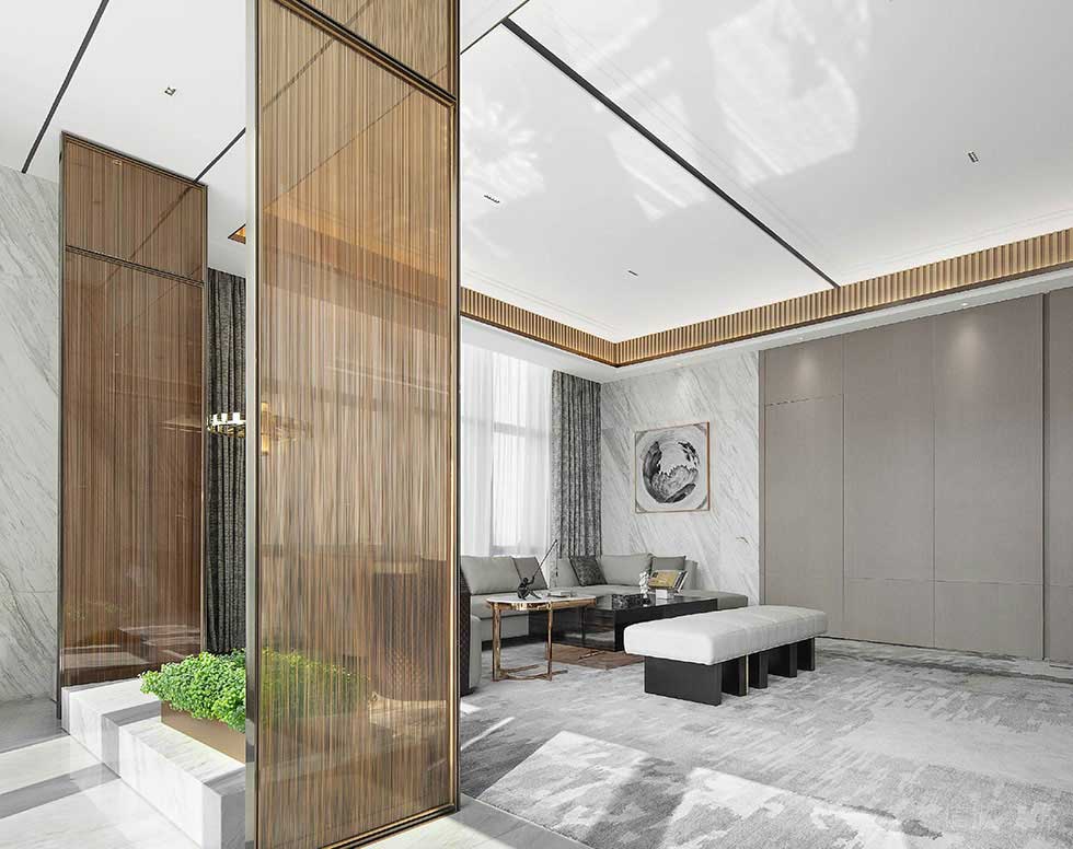 深圳福田卓越世紀(jì)中心800平方米現(xiàn)代新中式風(fēng)格辦公室裝修案例董事長(zhǎng)辦公室夾絲玻璃屏風(fēng) 深圳福田卓越世紀(jì)中心800平方米現(xiàn)代新中式風(fēng)格辦公室裝修案例董事長(zhǎng)辦公室夾絲玻璃屏風(fēng)