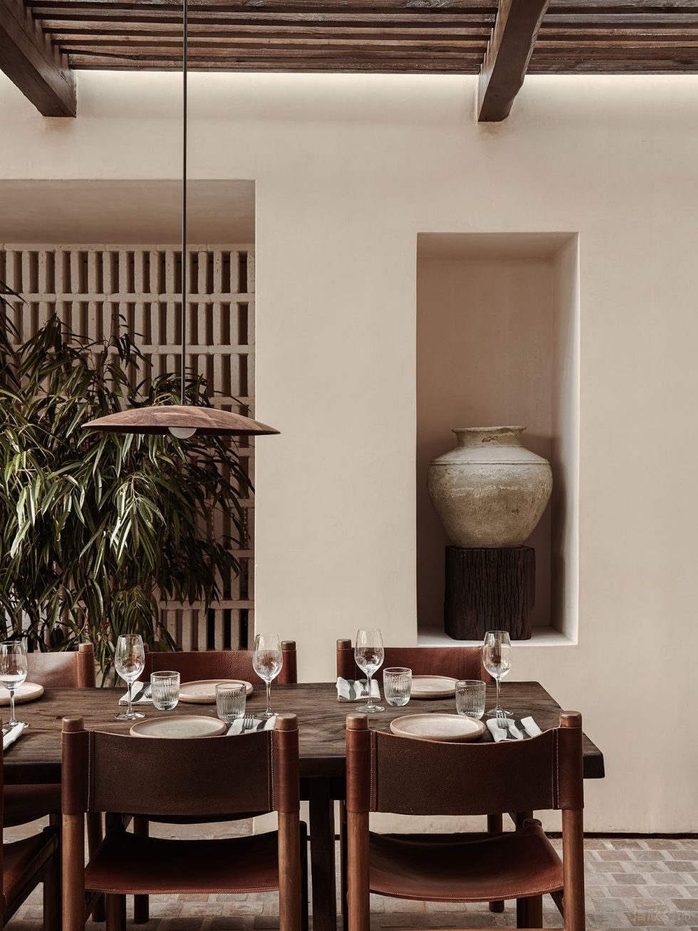 復古田園風西餐廳仿古陶器裝飾裝修設計