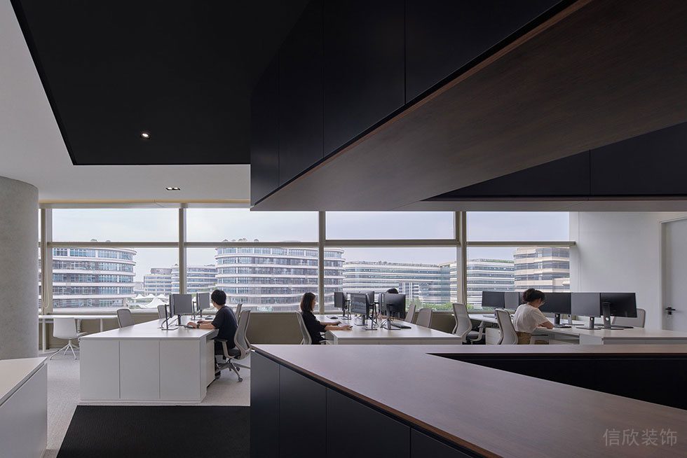 黑白簡約風(fēng)格辦公室裝修案例 工作區(qū)