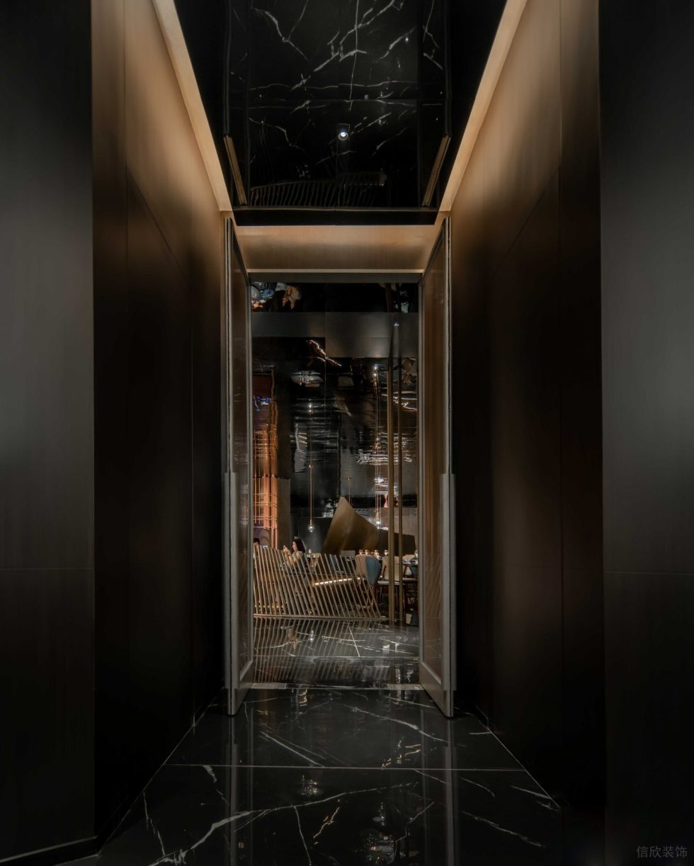 精奢輕工業(yè)中餐廳走廊裝修設(shè)計