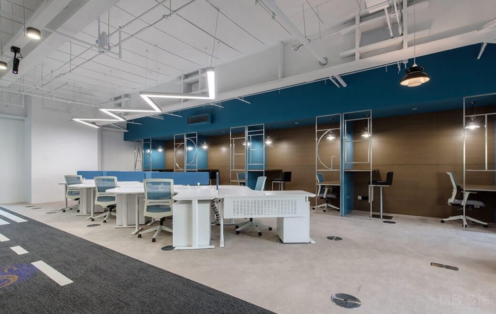 深圳龍崗山海商業廣場工業現代風設計特色辦公室裝修案例業務部門辦公區 深圳龍崗山海商業廣場工業現代風設計特色辦公室裝修案例業務部門辦公區