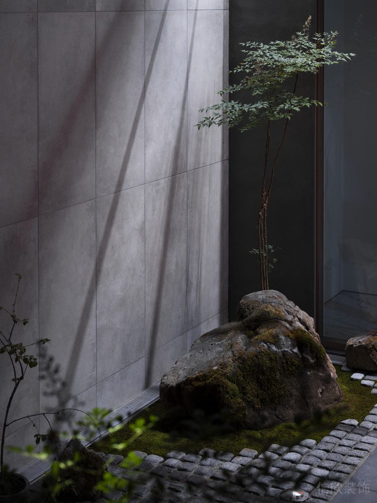 深圳龍華區(qū)侘寂風(fēng)酒吧景觀園林裝修設(shè)計(jì)