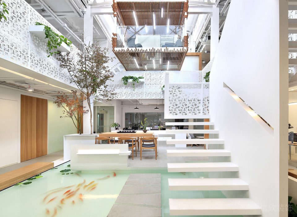 深圳南山佳嘉豪商務大廈1000平方米簡約式工業混搭風辦公室裝修案例中庭綠植景觀 深圳南山佳嘉豪商務大廈1000平方米簡約式工業混搭風辦公室裝修案例中庭綠植景觀