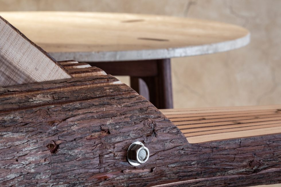 深圳南山區(qū)原木風(fēng)餐廳木質(zhì)穿插關(guān)系設(shè)計(jì)裝修