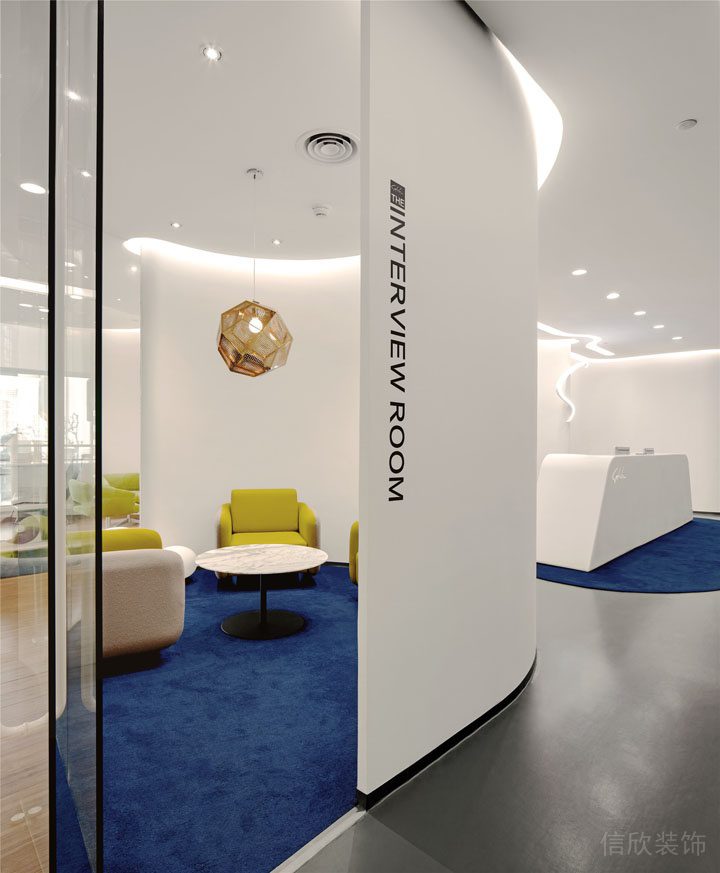 深圳南山賽西科技大廈800平方米后現(xiàn)代極簡風(fēng)辦公室裝修案例接待室