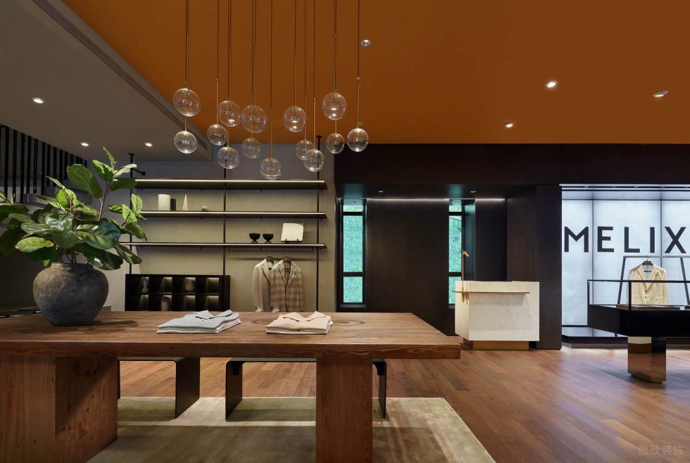 深圳市寶安區石巖smelix仕覓男裝高定店裝修設計 前臺