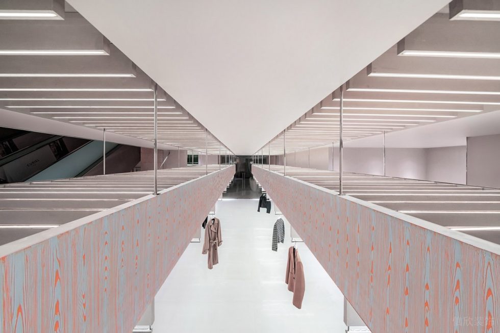 買(mǎi)手店條形燈天花吊頂裝修效果圖