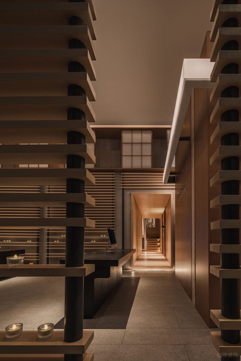 深圳市福田區(qū)保稅區(qū)新中式風(fēng)蘭美容抗衰中心裝修設(shè)計(jì)實(shí)景效果圖-清水石板過道 深圳市福田區(qū)保稅區(qū)新中式風(fēng)蘭美容抗衰中心裝修設(shè)計(jì)實(shí)景效果圖-清水石板過道