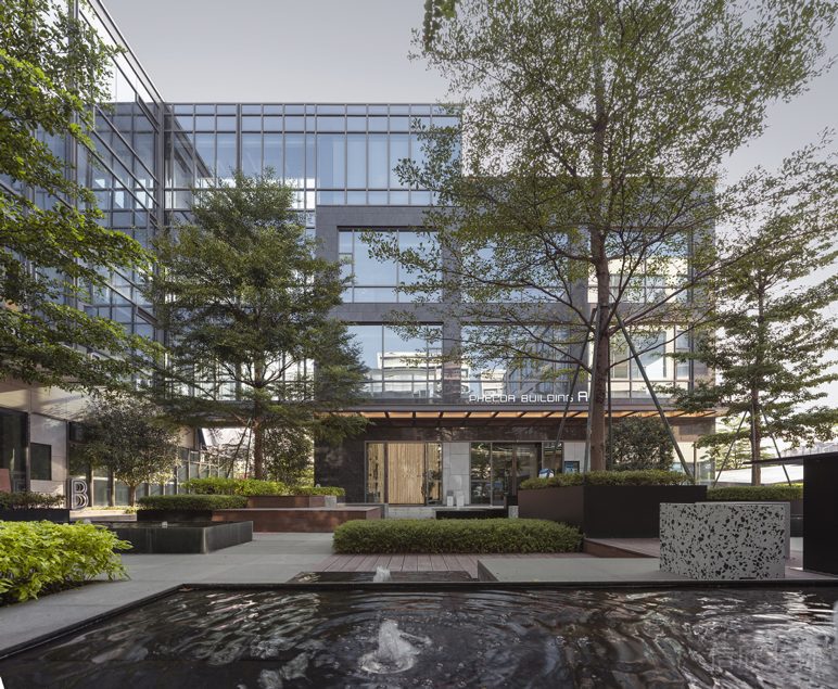 深圳市福田區農科中心大型商業綜合體數字小鎮裝修設計-綠植噴泉景觀 深圳市福田區農科中心大型商業綜合體數字小鎮裝修設計-綠植噴泉景觀