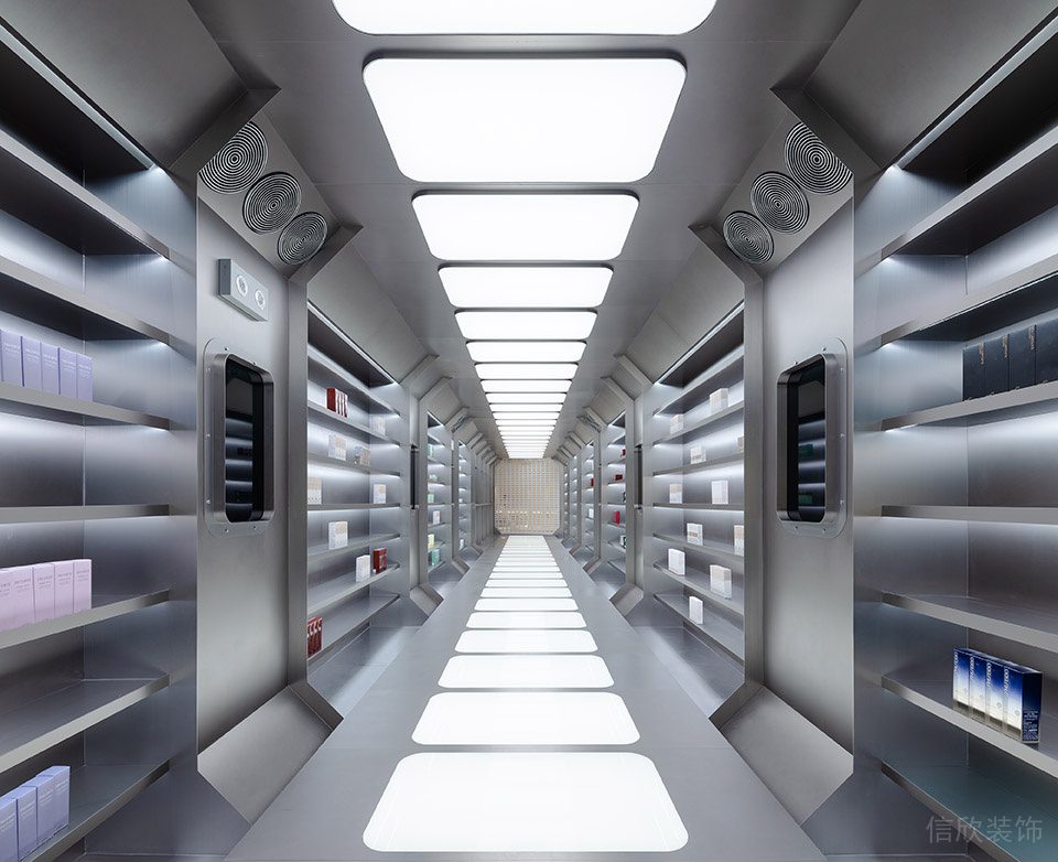 深圳市南山區南頭工業風化妝品店裝修設計實景圖-過道墻壁展區 深圳市南山區南頭工業風化妝品店裝修設計實景圖-過道墻壁展區