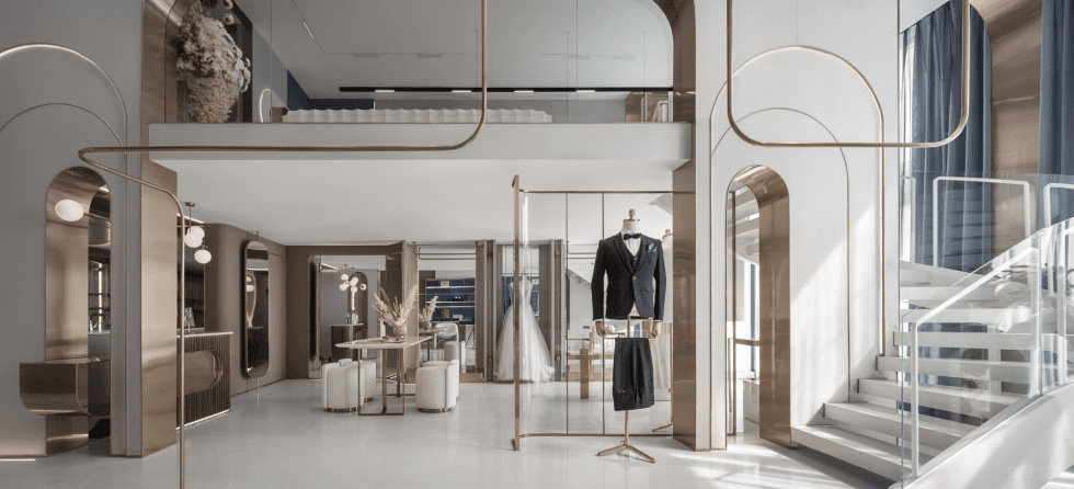 深圳市南山區(qū)蛇口現(xiàn)代輕奢風(fēng)禮服店裝修設(shè)計-大廳概覽二 深圳市南山區(qū)蛇口現(xiàn)代輕奢風(fēng)禮服店裝修設(shè)計-大廳概覽二