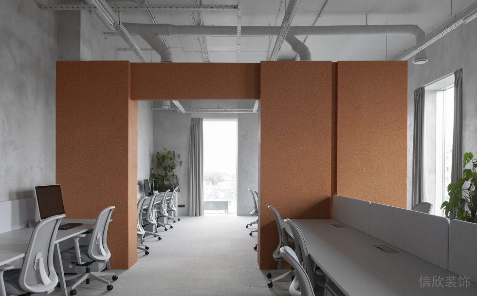 深圳市南山區(qū)訊美科技廣場現(xiàn)代工業(yè)風辦公室裝修設(shè)計方案 工作區(qū)