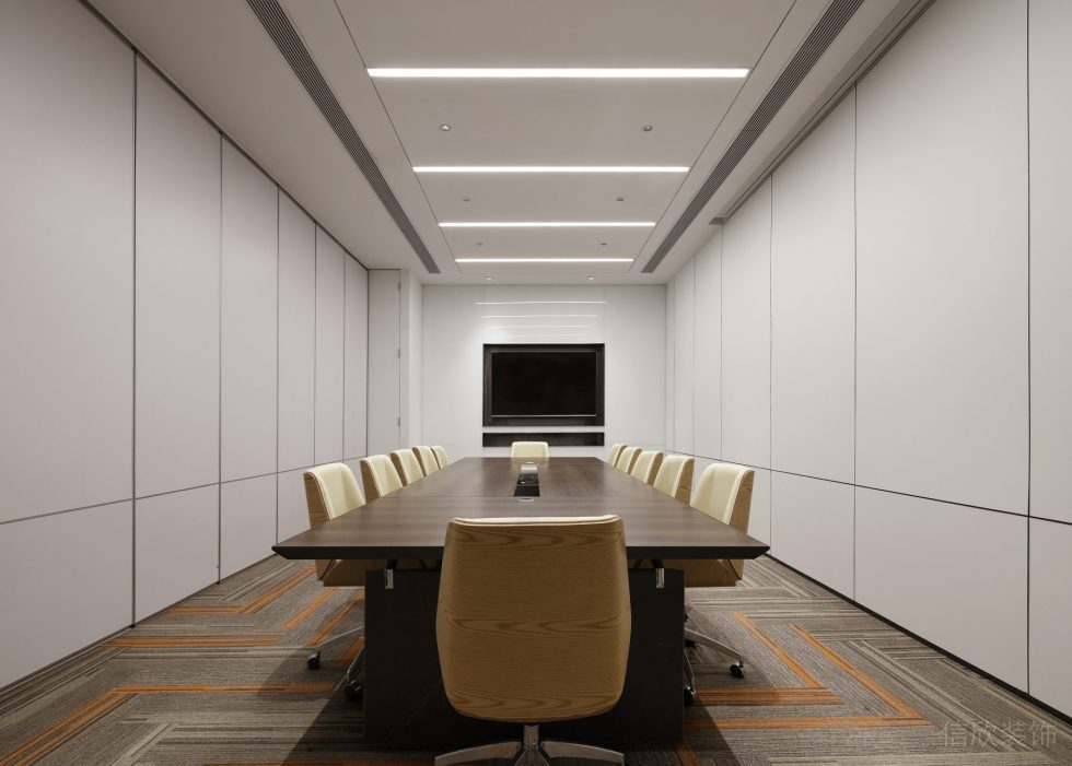 萬(wàn)科濱海云中心現(xiàn)代混搭風(fēng)辦公室裝修案例 會(huì)議室