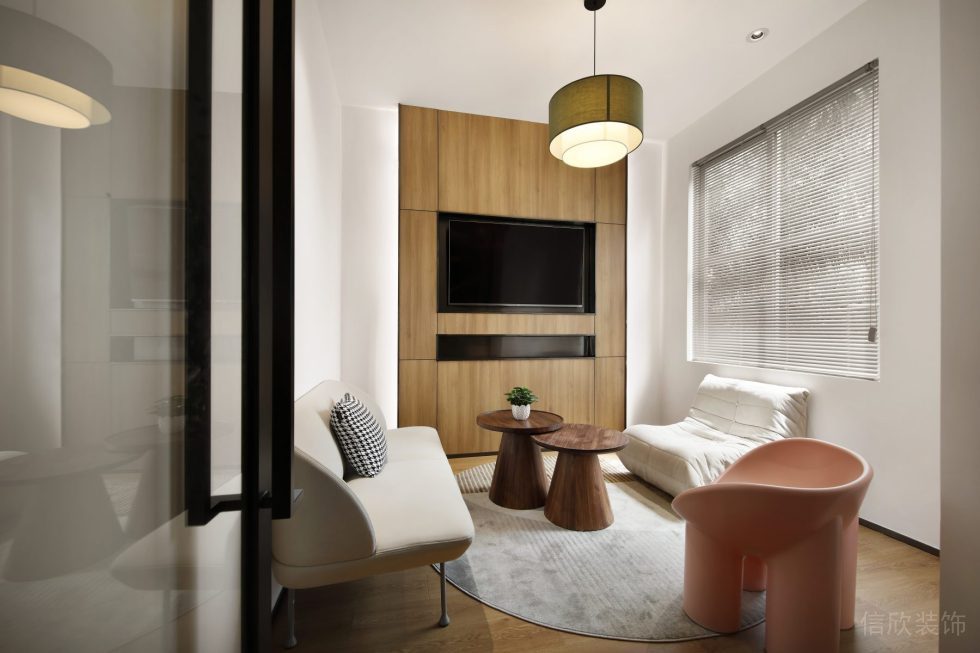 萬(wàn)科濱海云中心現(xiàn)代混搭風(fēng)辦公室裝修案例 小休息室