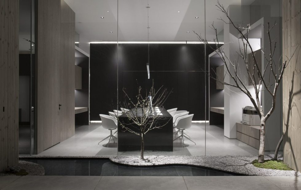 多元極簡風辦公室裝修設計辦公區素色植物景觀 多元極簡風辦公室裝修設計辦公區素色植物景觀