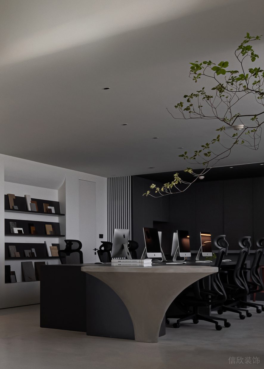 極簡(jiǎn)寧?kù)o風(fēng)辦公室裝修設(shè)計(jì) 公共工作區(qū)